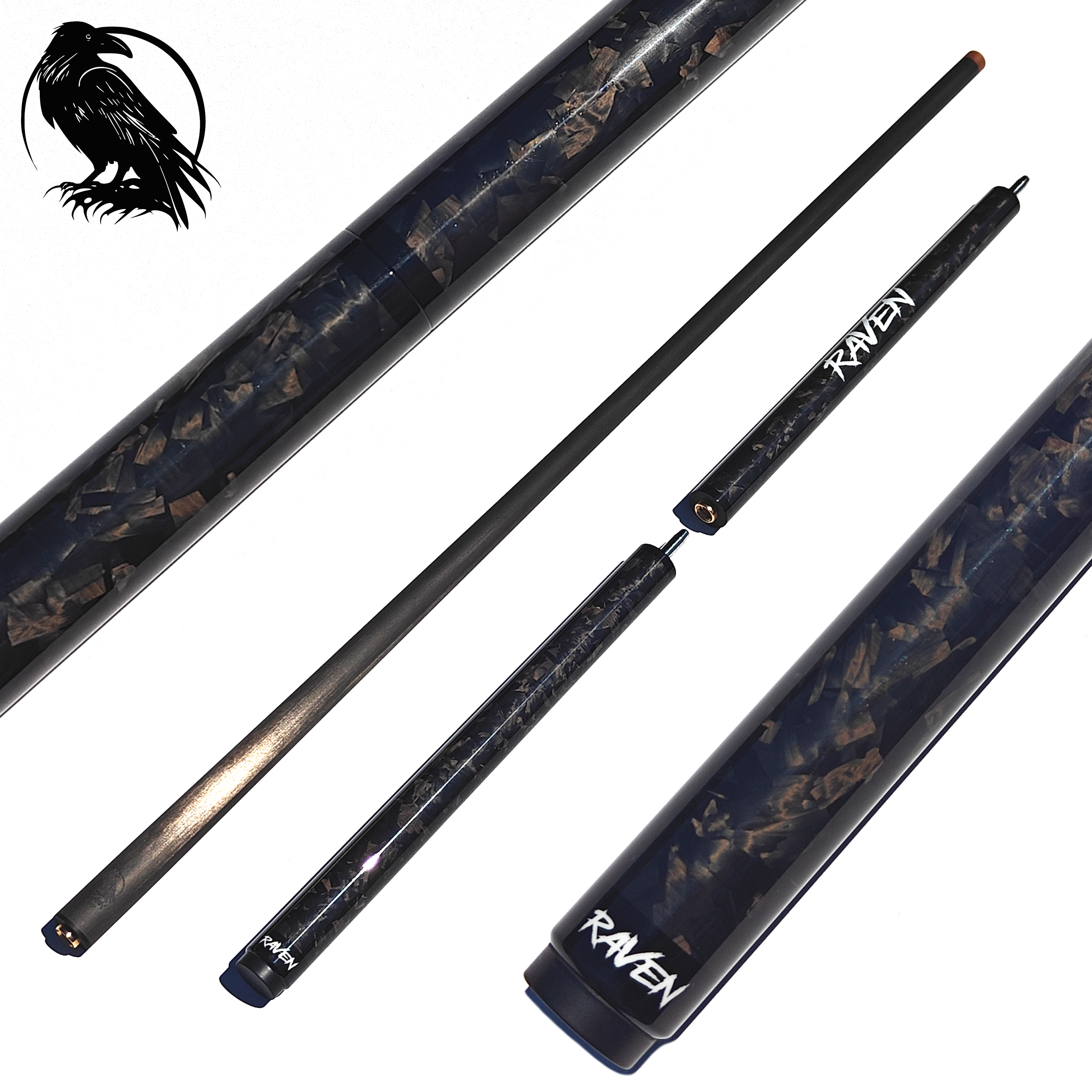 Carbon Fiber Jump Cue, Forged Carbon – RAVEN CUES