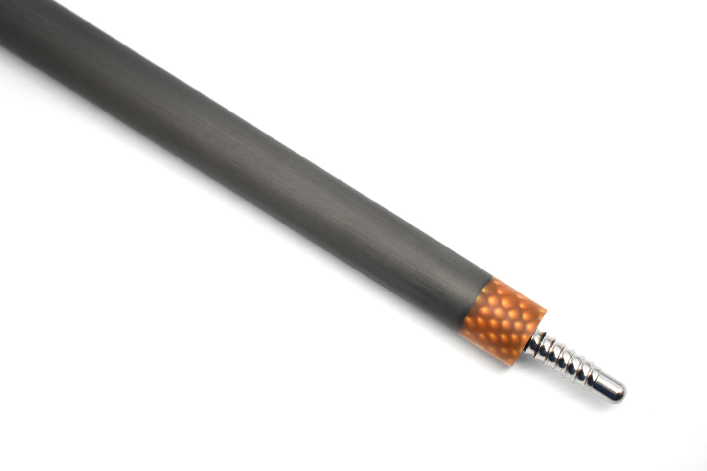 Raw Carbon Cue Leather Wrap, Brown