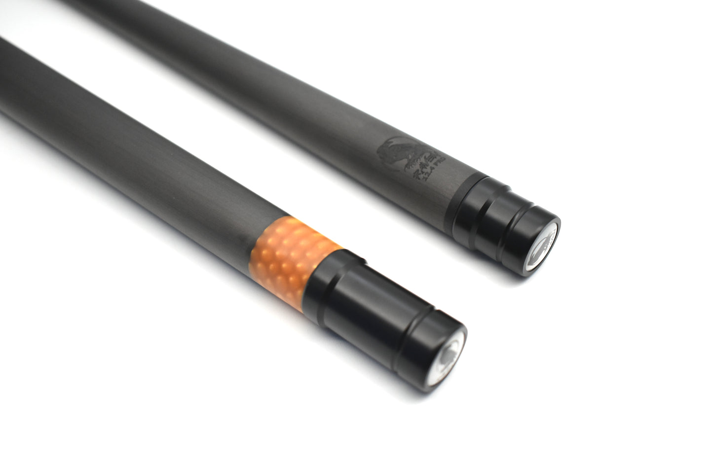 Raw Carbon Cue Leather Wrap, Brown