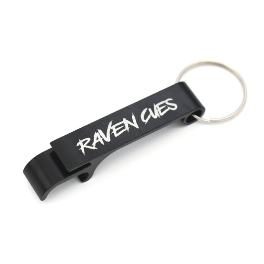 Raven keychain bottle cap opener