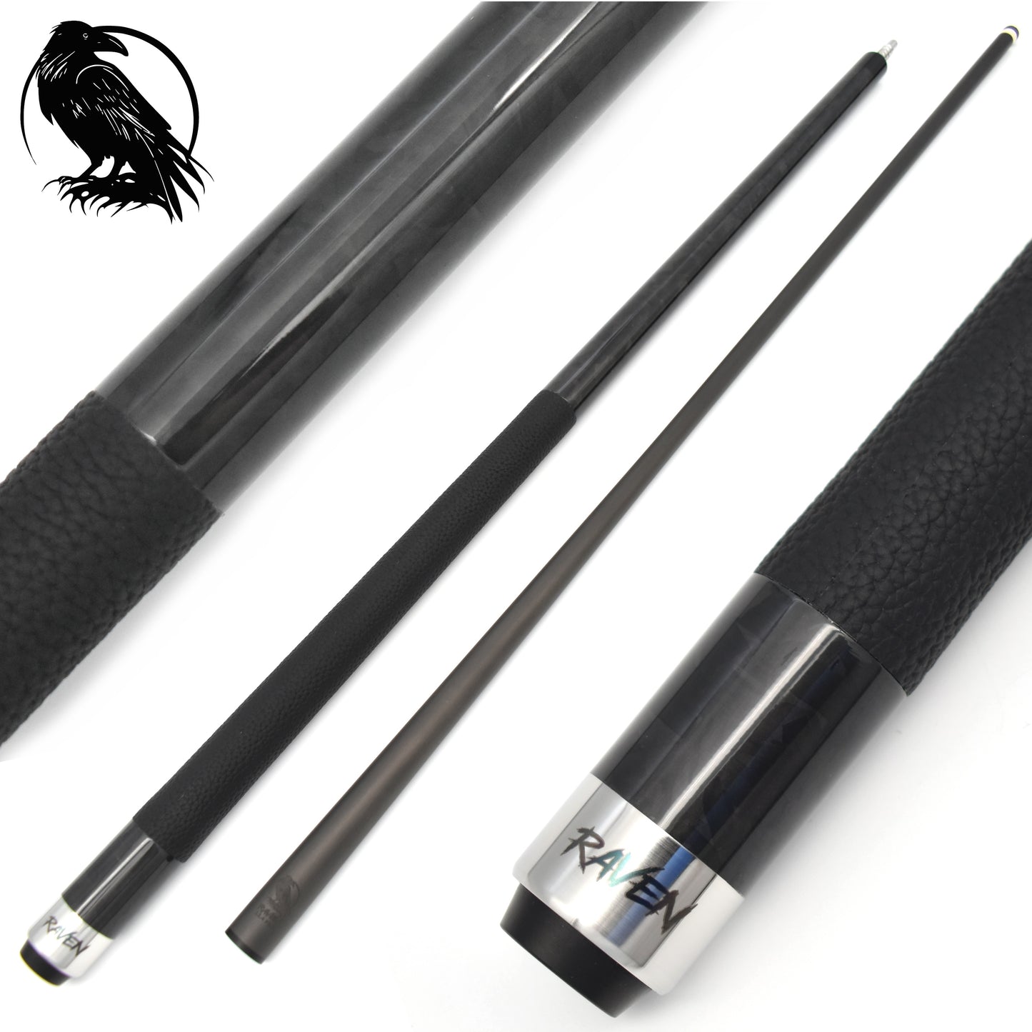 Carbon Fiber Forged (F1) Leather Wrap (Black) - Natural