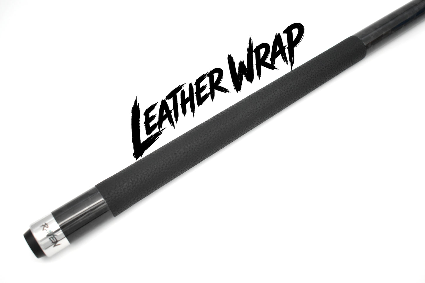 Carbon Fiber Forged (F1) Leather Wrap (Black) - Natural