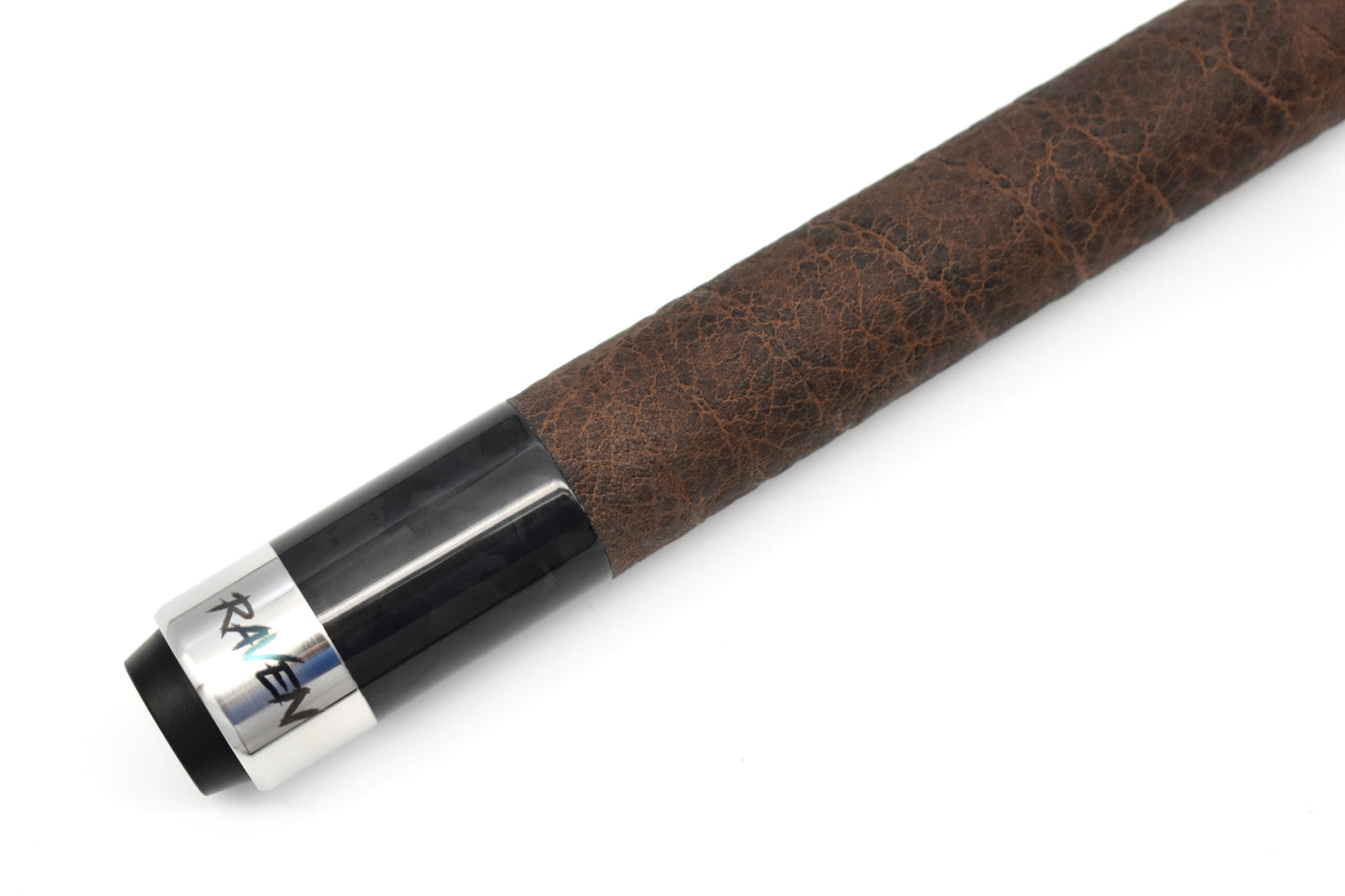 Carbon Fiber Forged (F1) Leather Wrap (Brown) - Natural
