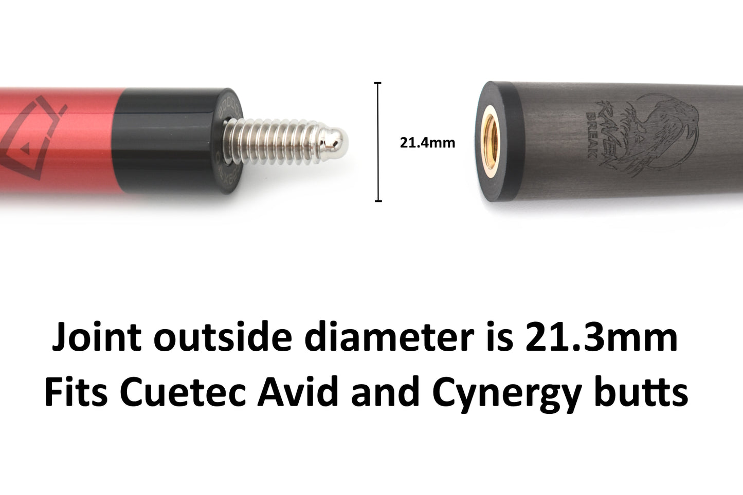 Carbon Fiber Shaft 3/8-14 (Fits Cuetec) - Break