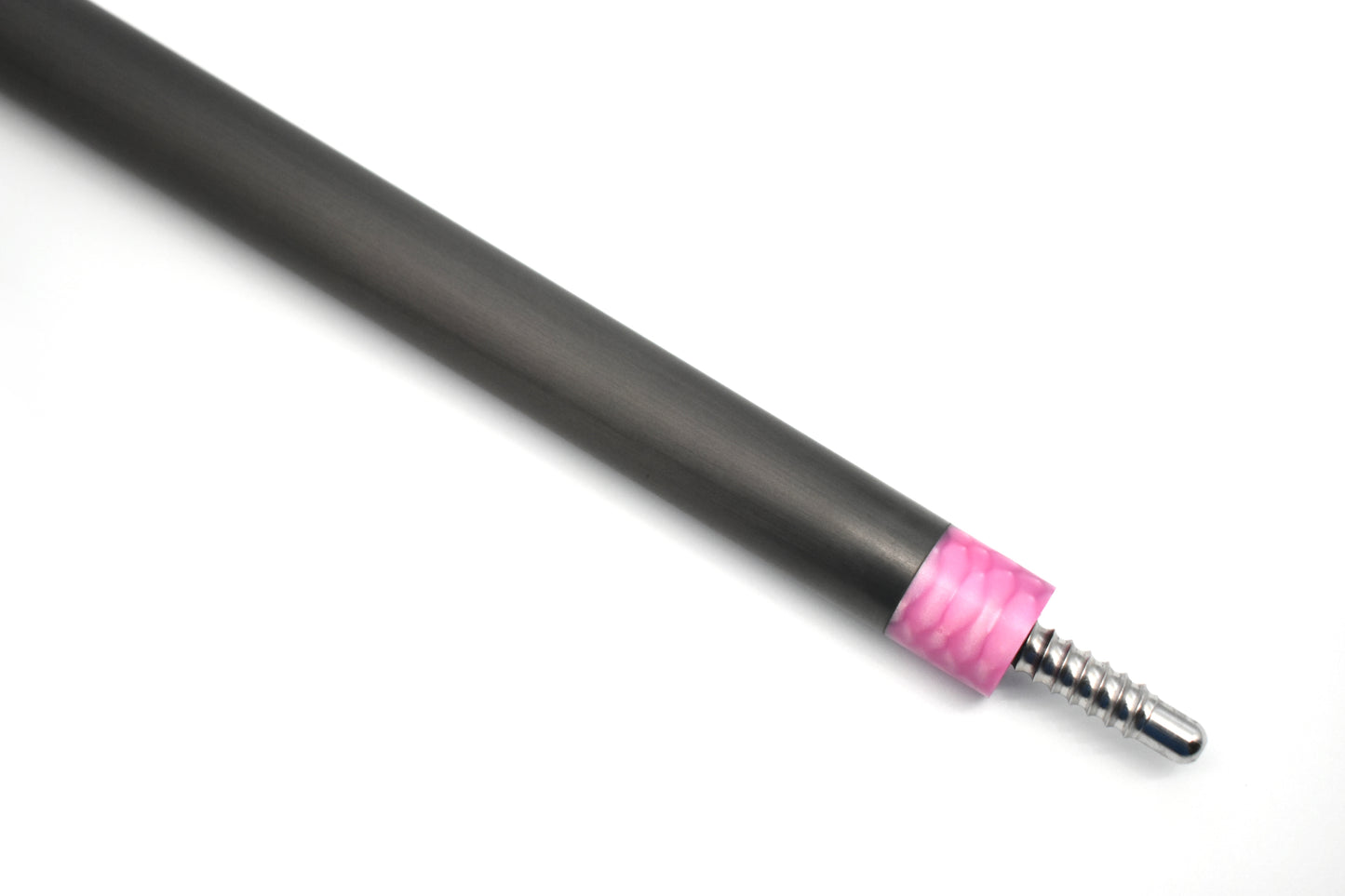 Raw Carbon Cue Leather Wrap, Pink