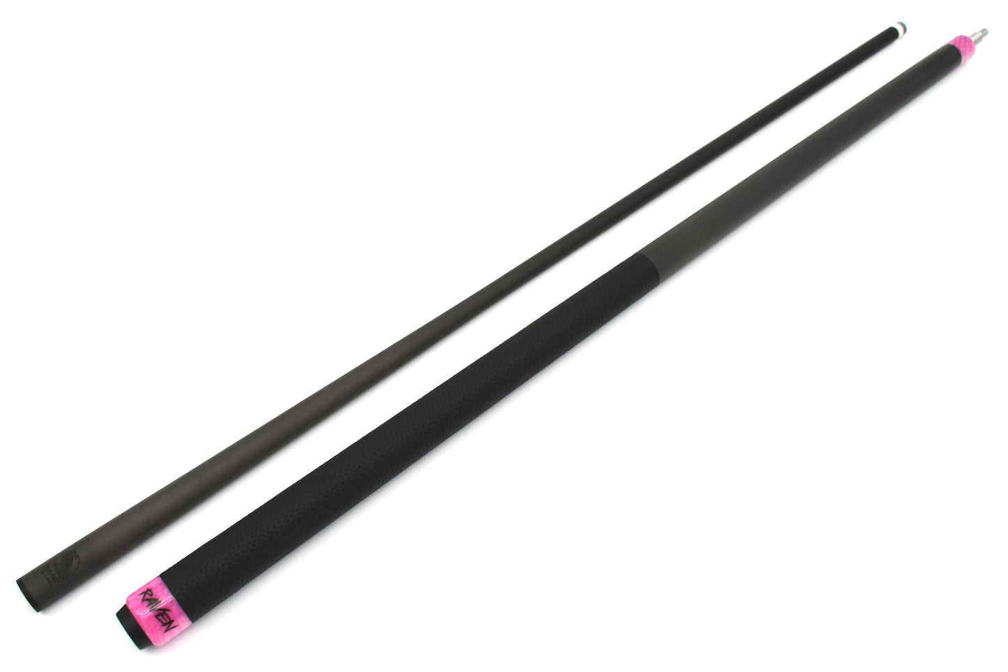 Raw Carbon Cue Leather Wrap, Pink