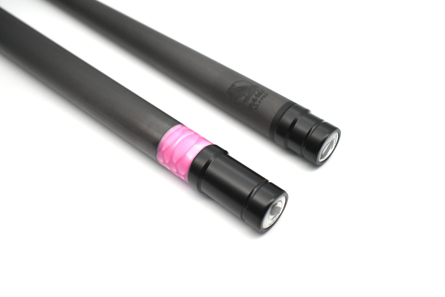 Raw Carbon Cue Leather Wrap, Pink