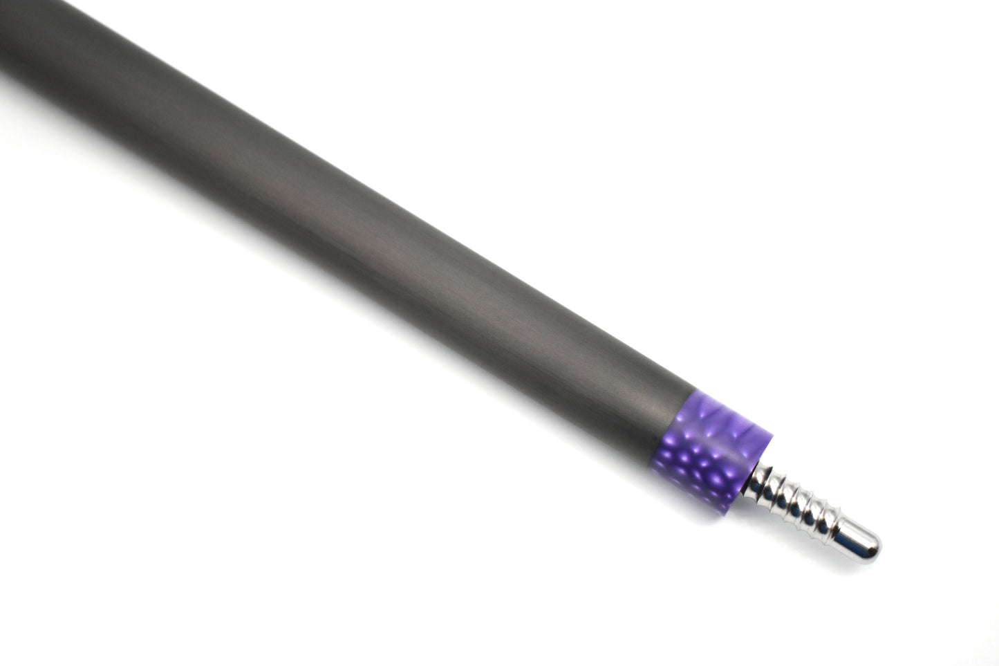 Raw Carbon Cue Leather Wrap, Purple