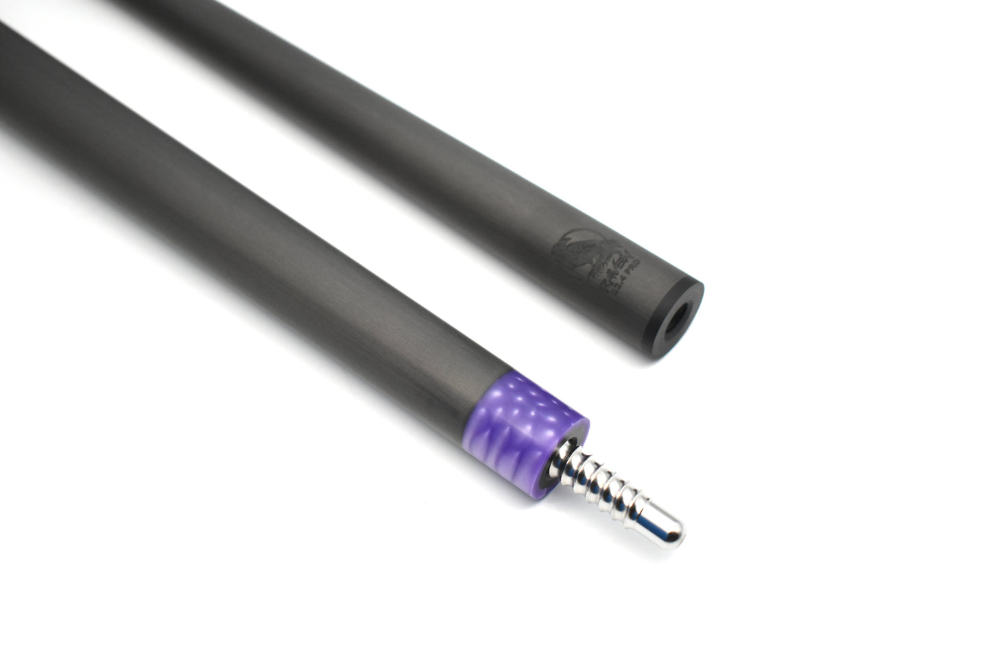 Raw Carbon Cue Leather Wrap, Purple