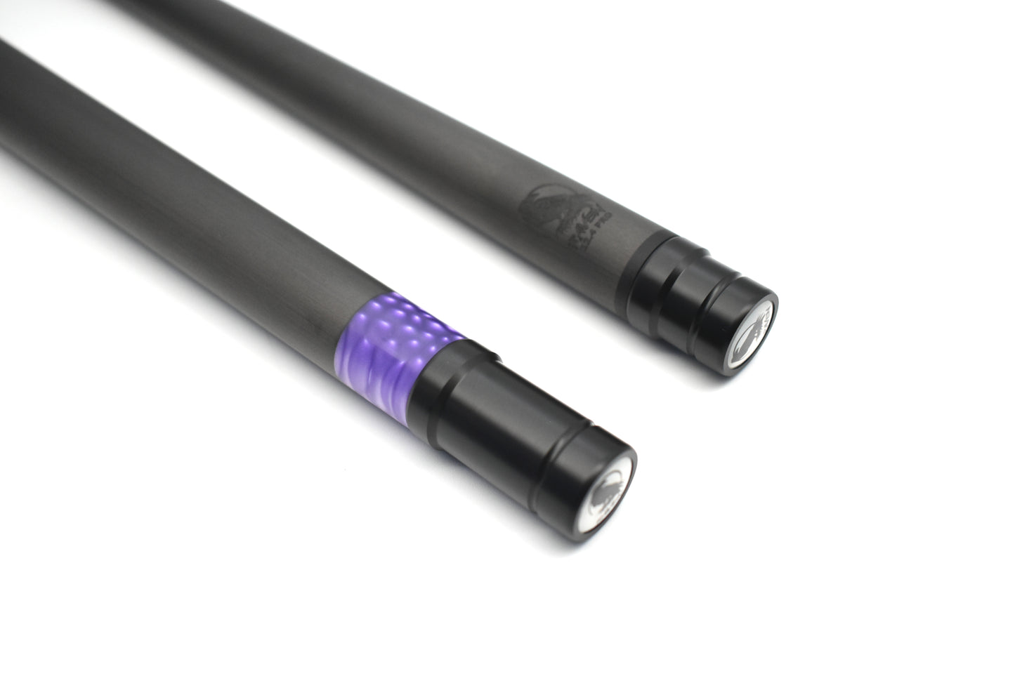 Raw Carbon Cue Leather Wrap, Purple