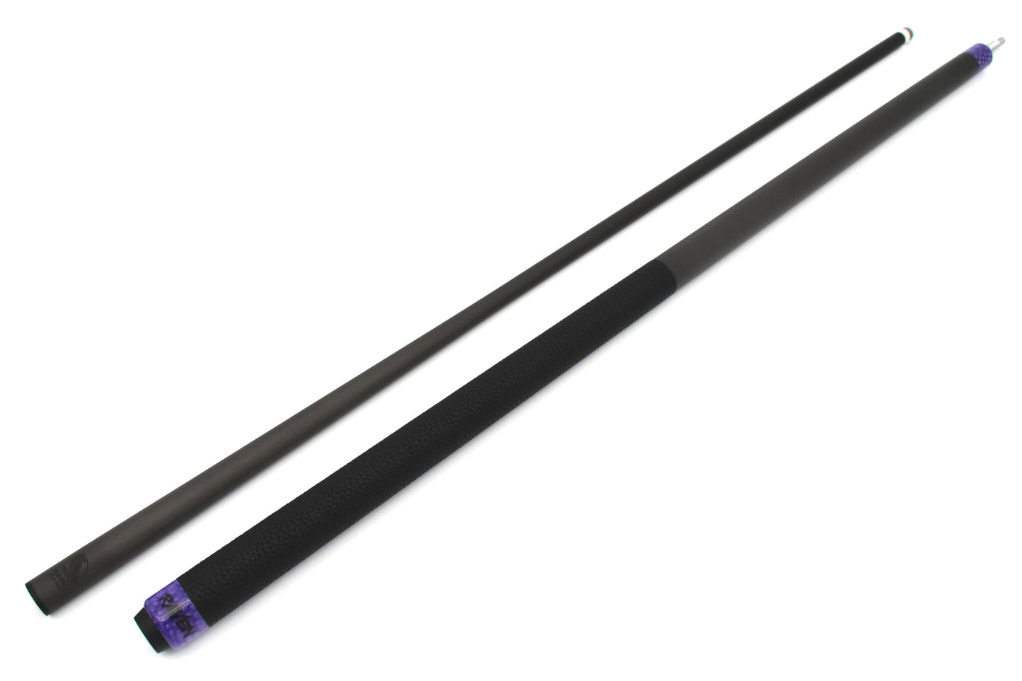 Raw Carbon Cue Leather Wrap, Purple