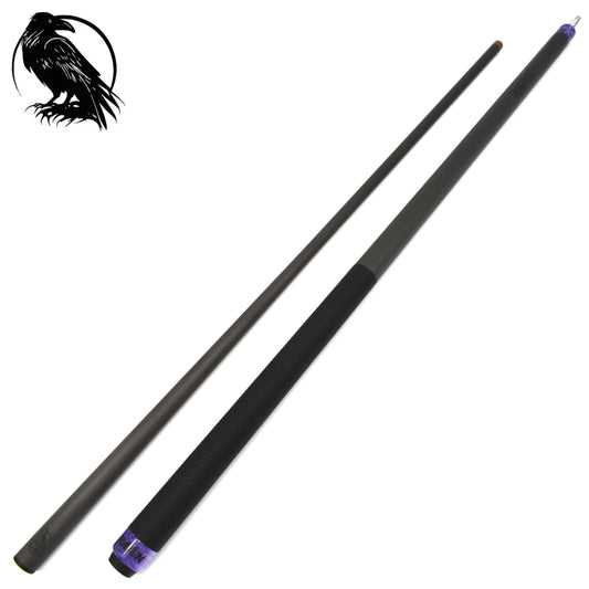 Raw Carbon Break Cue Leather Wrap, Purple