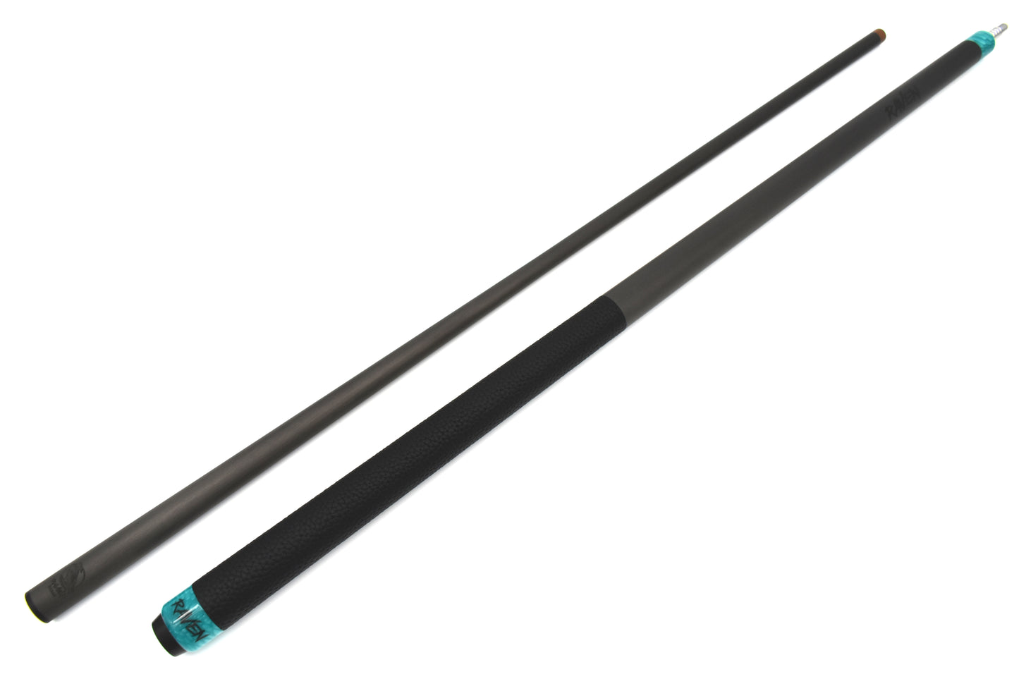 Raw Carbon Break Cue Leather Wrap, Blue