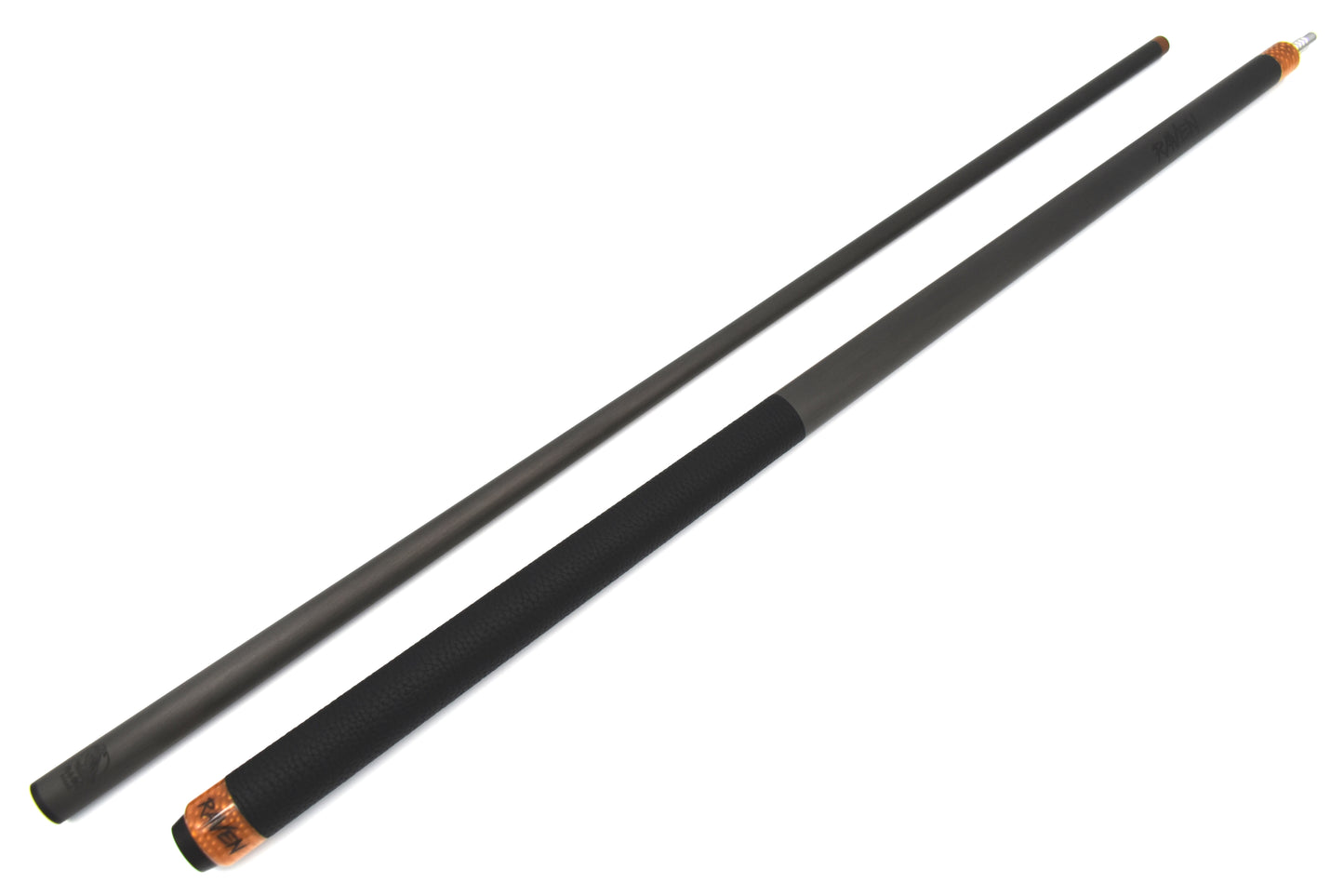 Raw Carbon Break Cue Leather Wrap, Brown