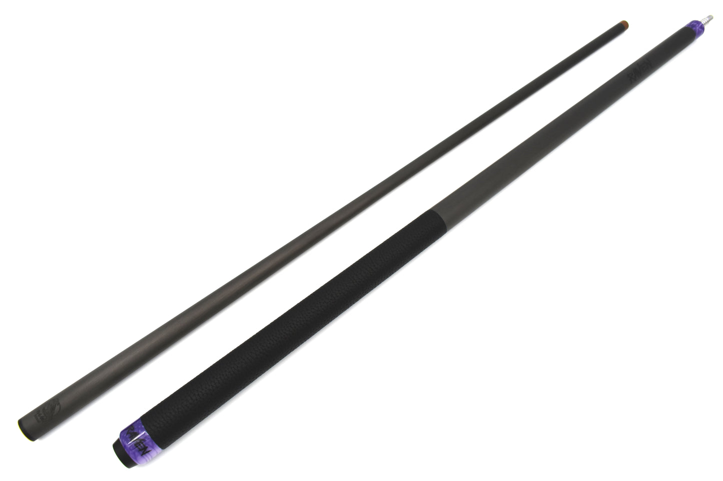 Raw Carbon Break Cue Leather Wrap, Purple