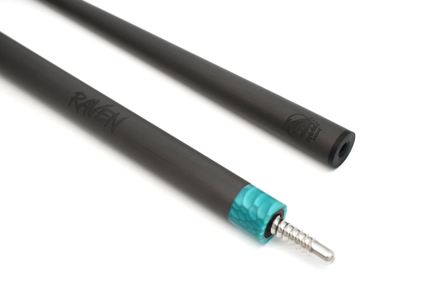 Raw Carbon Break Cue Leather Wrap, Blue