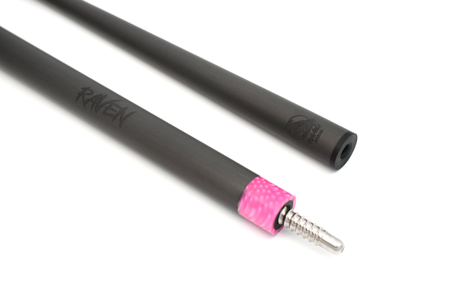 Raw Carbon Break Cue Leather Wrap, Pink