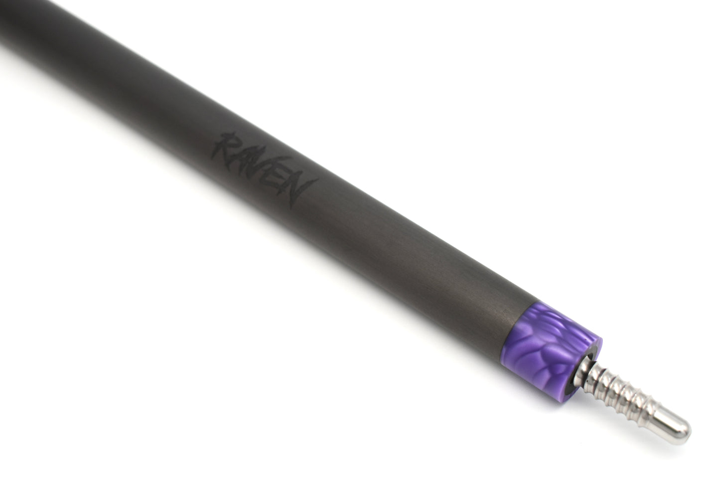 Raw Carbon Break Cue Leather Wrap, Purple