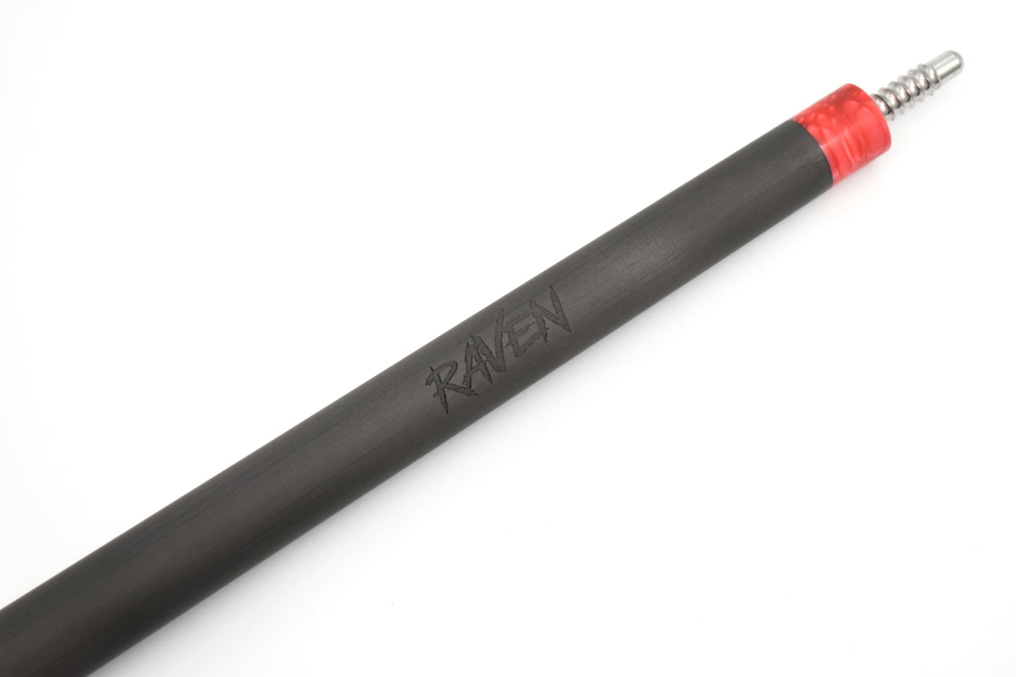 Raw Carbon Break Cue Leather Wrap, Red