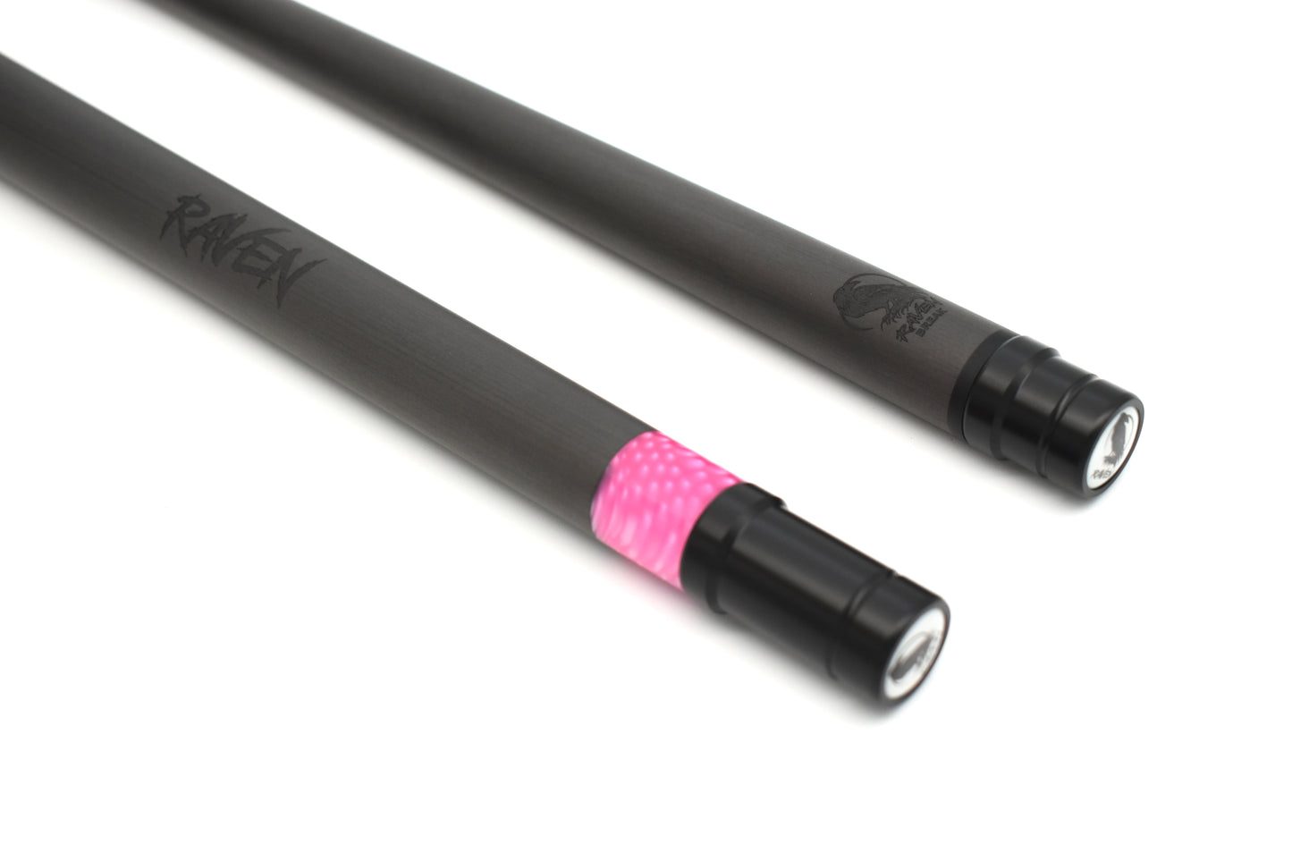 Raw Carbon Break Cue Leather Wrap, Pink