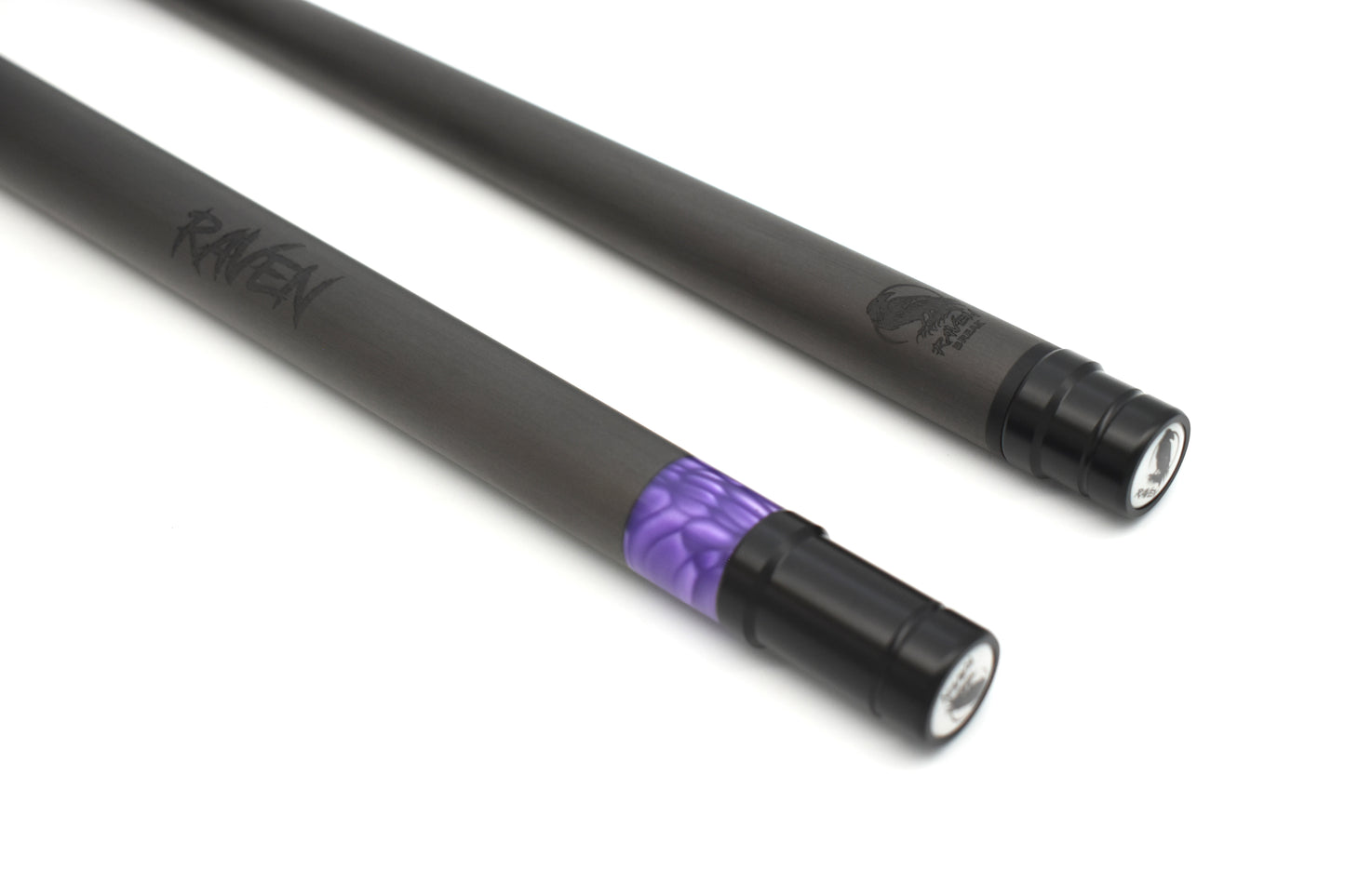 Raw Carbon Break Cue Leather Wrap, Purple